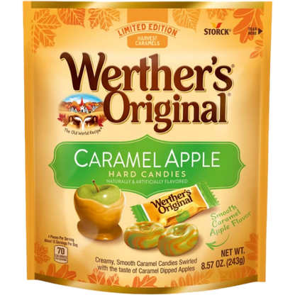 Werther's Original Limited Edition Fall Caramel Apple Hard Candies, 8.57 oz