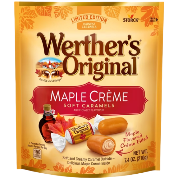 Werther's Original Limited Edition Fall Maple Creme Soft Caramels, 7.4 oz