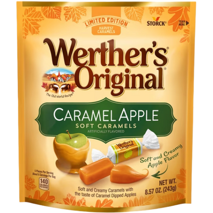 Werther's Original Limited Edition Fall Caramel Apple Soft Caramels, 8.57 oz