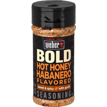Weber BOLD Hot Honey Habanero, Chili Pepper & Honey Seasoning Blend, 6 oz