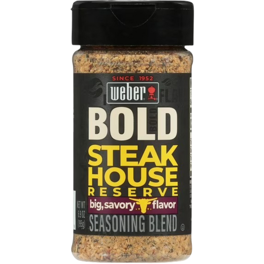 Weber BOLD Steakhouse Reserve Steak Seasoning Blend, 6.9oz