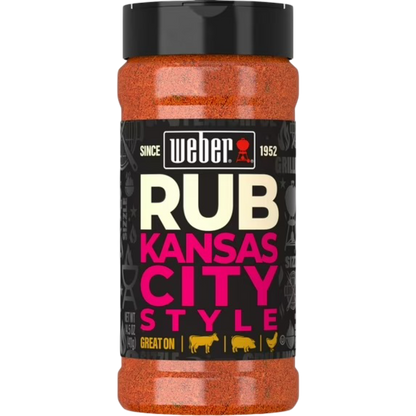 Weber Kansas City Sweet Tangy BBQ Dry Rub Seasoning, Gluten Free, 14.5oz