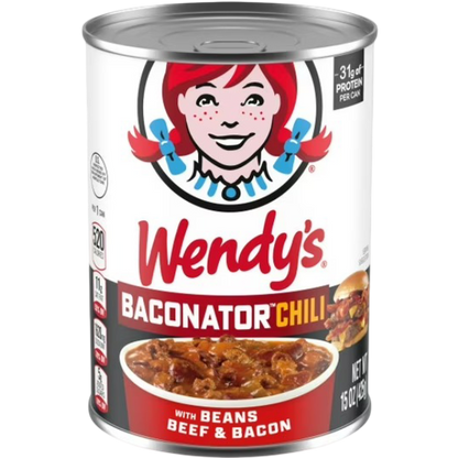 Wendy's Baconator Chili With Beans, Beef & Bacon, 15 oz