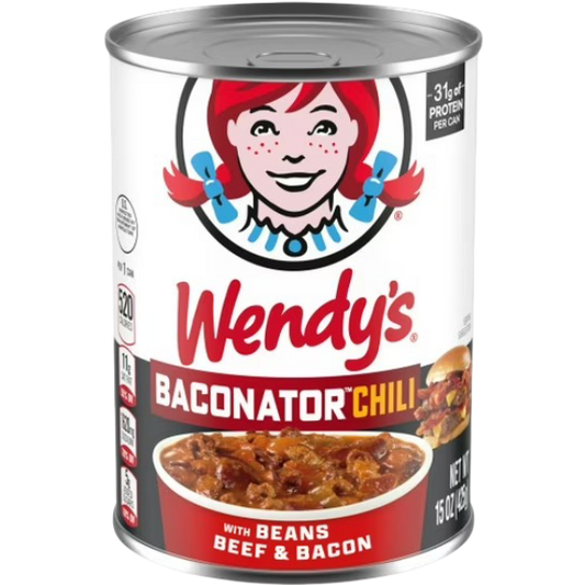 Wendy's Baconator Chili With Beans, Beef & Bacon, 15 oz