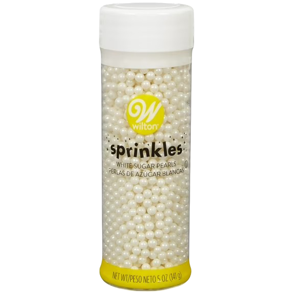 Wilton Sprinkles White Sugar Pearls, 5 oz
