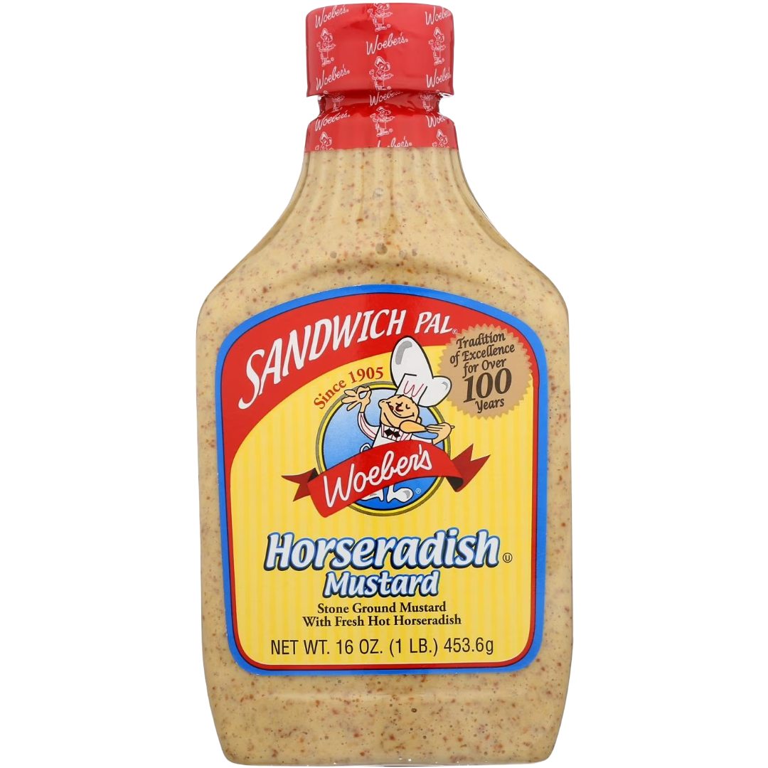 Woeber's Sandwich Pal Mustard Horseradish, 16oz