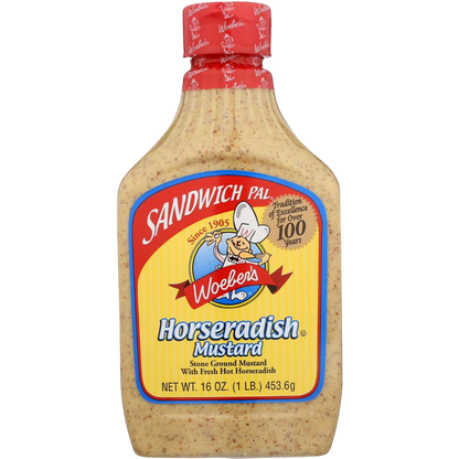 Woeber's Sandwich Pal Mustard Horseradish, 16oz