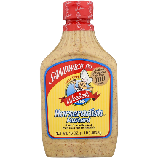 Woeber's Sandwich Pal Mustard Horseradish, 16oz