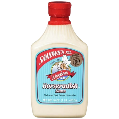 Woeber's Sandwich Pal Horseradish Sauce, 16oz