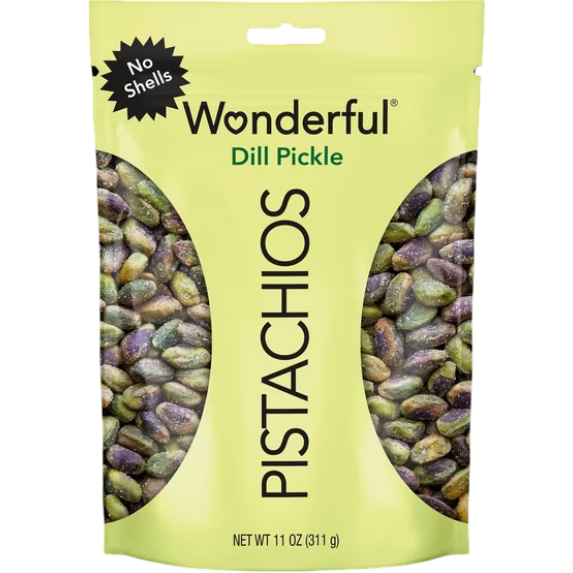 Wonderful Pistachios No Shells Dill Pickle Nuts, 11 oz