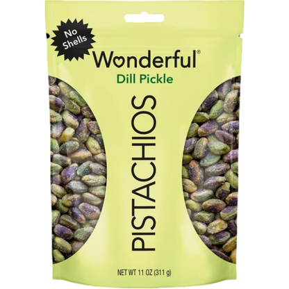 Wonderful Pistachios No Shells Dill Pickle Nuts, 11 oz