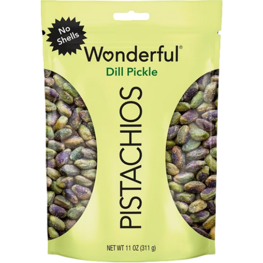 Wonderful Pistachios No Shells Dill Pickle Nuts, 11 oz