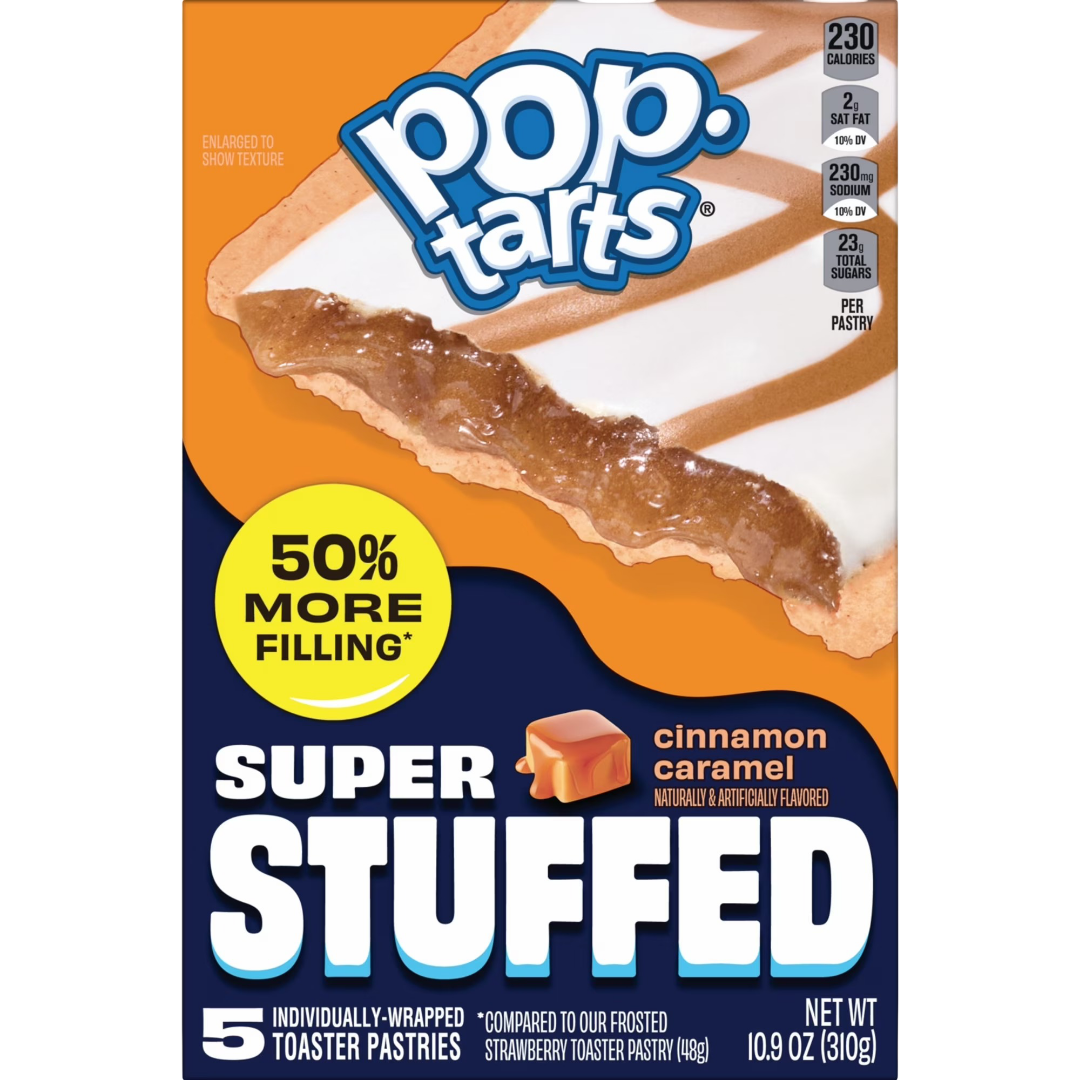 Pop-Tarts Super Stuffed Cinnamon Caramel Toaster Pastries, 10.9 oz