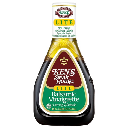 Ken's Steak House Lite Balsamic Vinaigrette Salad Dressing & Marinade, 16 fl oz