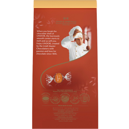 Lindt LINDOR Fall Pumpkin Spice Milk Chocolate Candy Truffles, 5.1 oz