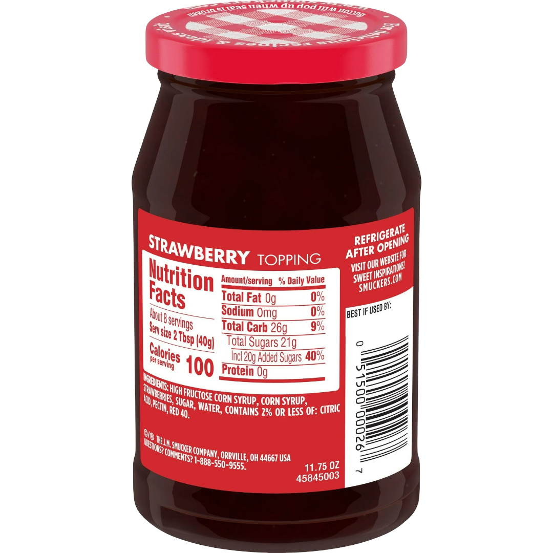 Smucker's Strawberry Topping, 11.75oz