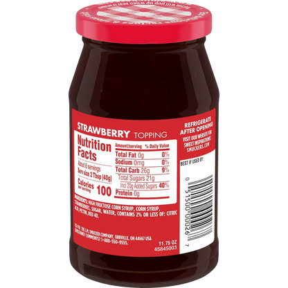 Smucker's Strawberry Topping, 11.75oz