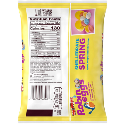 WHOPPERS Robin Eggs Malted Milk Balls, Easter Candy, 13 oz