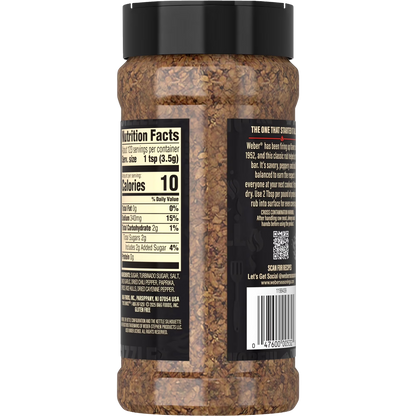 Weber Dry Smoking Rub Seasoning, 15.25oz