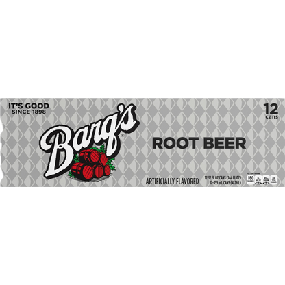Barq's Root Beer Soda Pop, 12 Pack of 12oz Cans