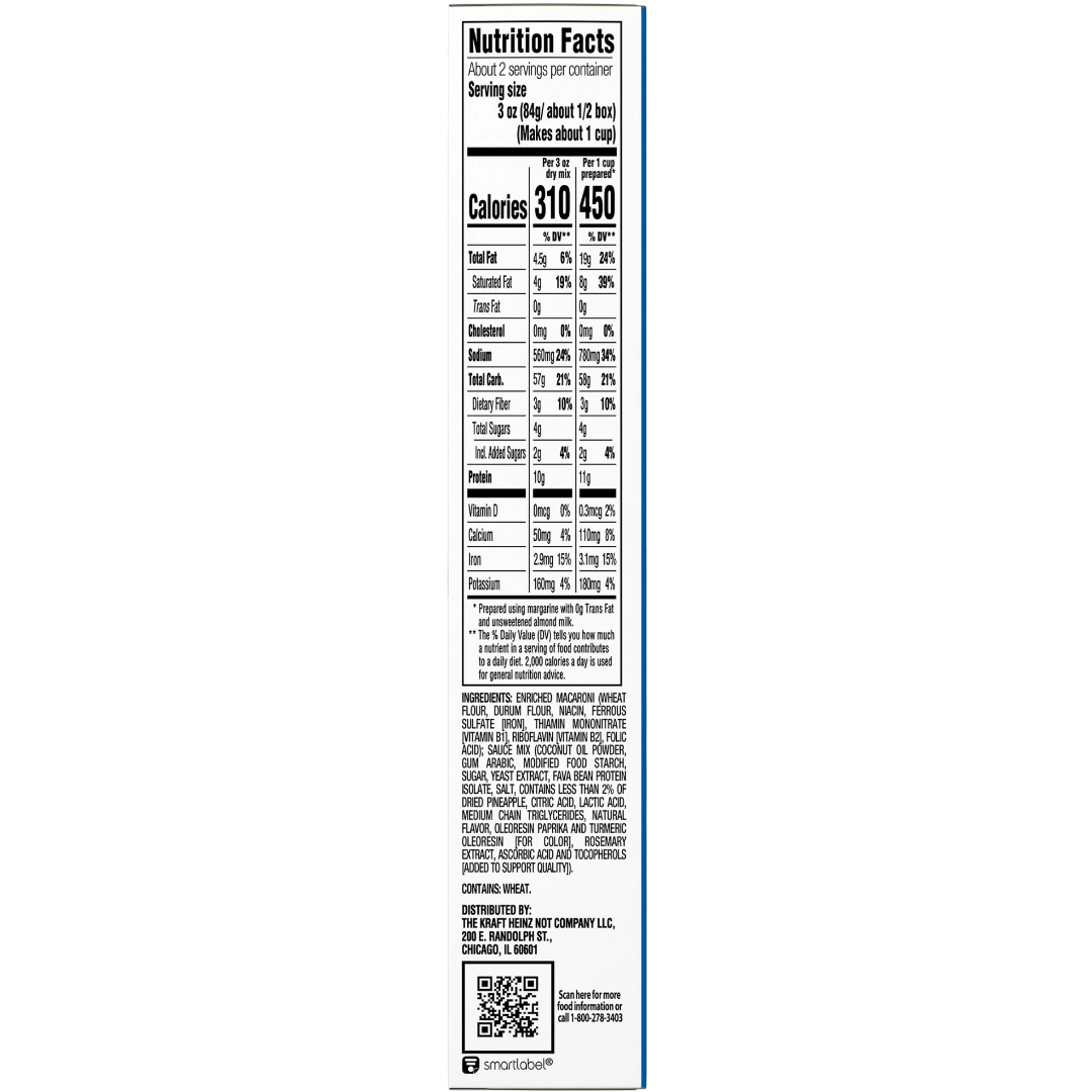 Kraft NotCo Original Flavor Plant Based Mac & Cheese, 6 oz