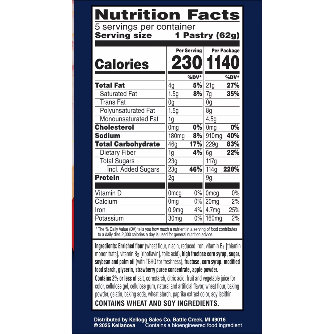 Pop-Tarts Super Stuffed Strawberry Blast Toaster Pastries, 10.9 oz