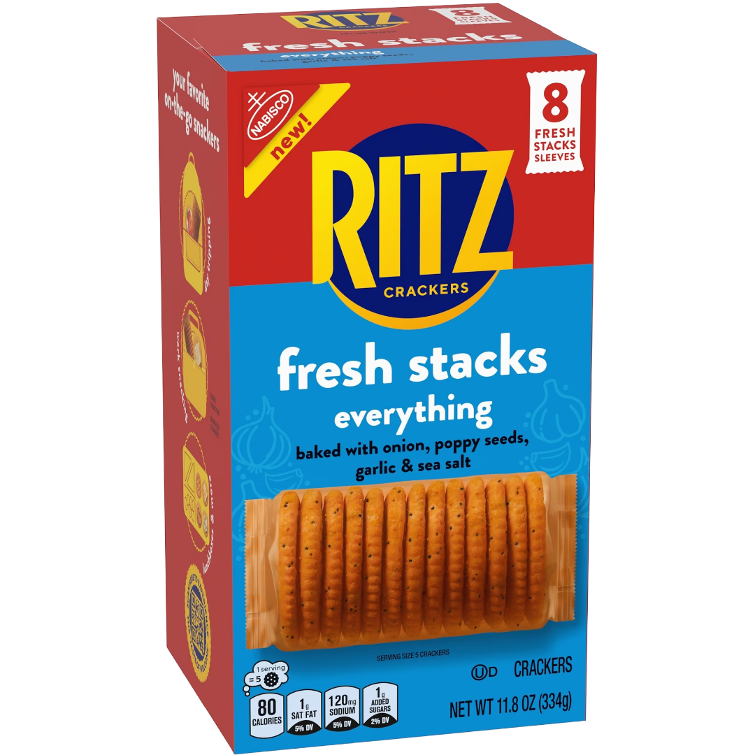 RITZ Fresh Stacks Everything Crackers, 11.8 oz