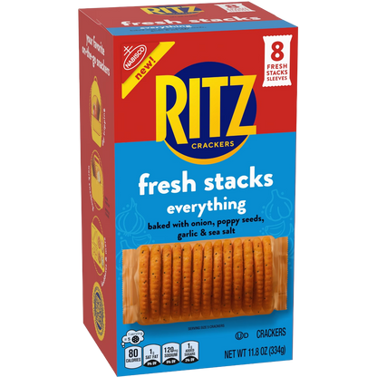 RITZ Fresh Stacks Everything Crackers, 11.8 oz