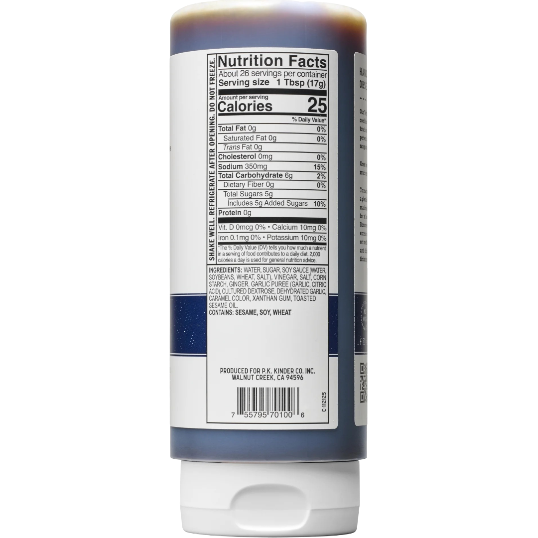 Kinder's Teriyaki Marinade with Garlic & Ginger, 15.5oz