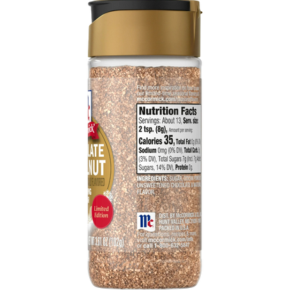 McCormick Chocolate Hazelnut Finishing Sugar, 3.61oz