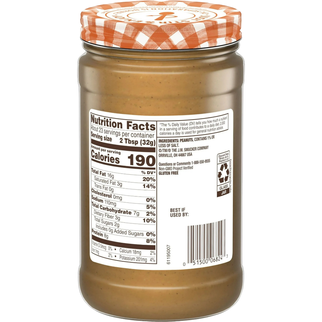 Smucker’s Natural Creamy Peanut Butter, 26oz