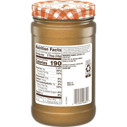 Smucker’s Natural Creamy Peanut Butter, 26oz