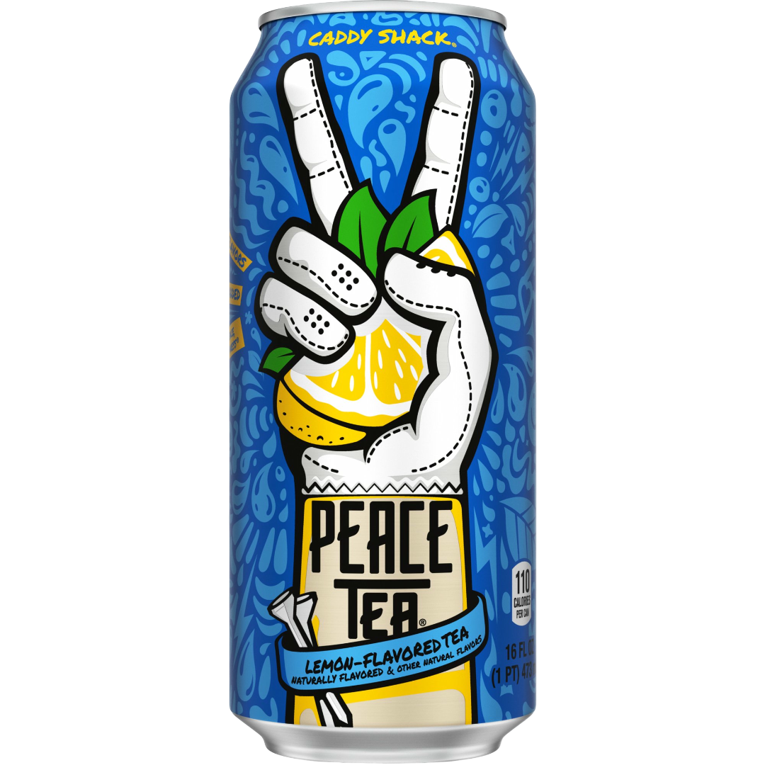 Peace Tea Caddy Shack Lemon Flavored Iced Tea, 16 fl oz