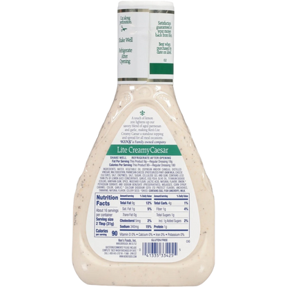 Ken's Steak House Lite Creamy Caesar Salad Dressing, 16 fl oz