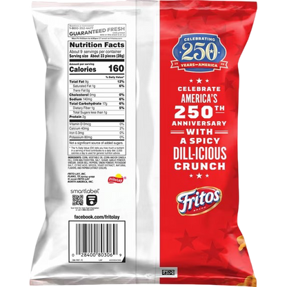Fritos Spicy Dill Pickle Twists Corn Snack Chips, 9.25 oz
