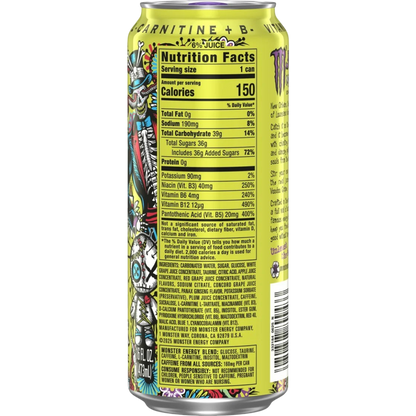 Monster Juice Voodoo Grape Energy Drink, 16 fl oz