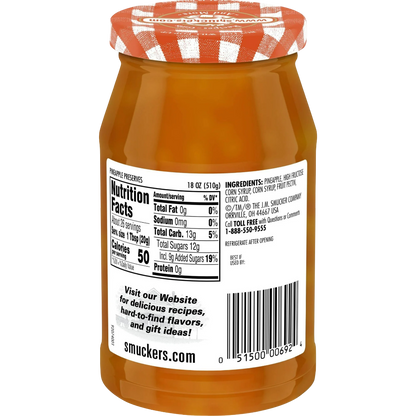 Smucker's Pineapple Preserves, 18oz