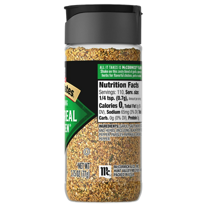 McCormick Grill Mates Gluten Free Montreal Chicken Seasoning, 2.75oz