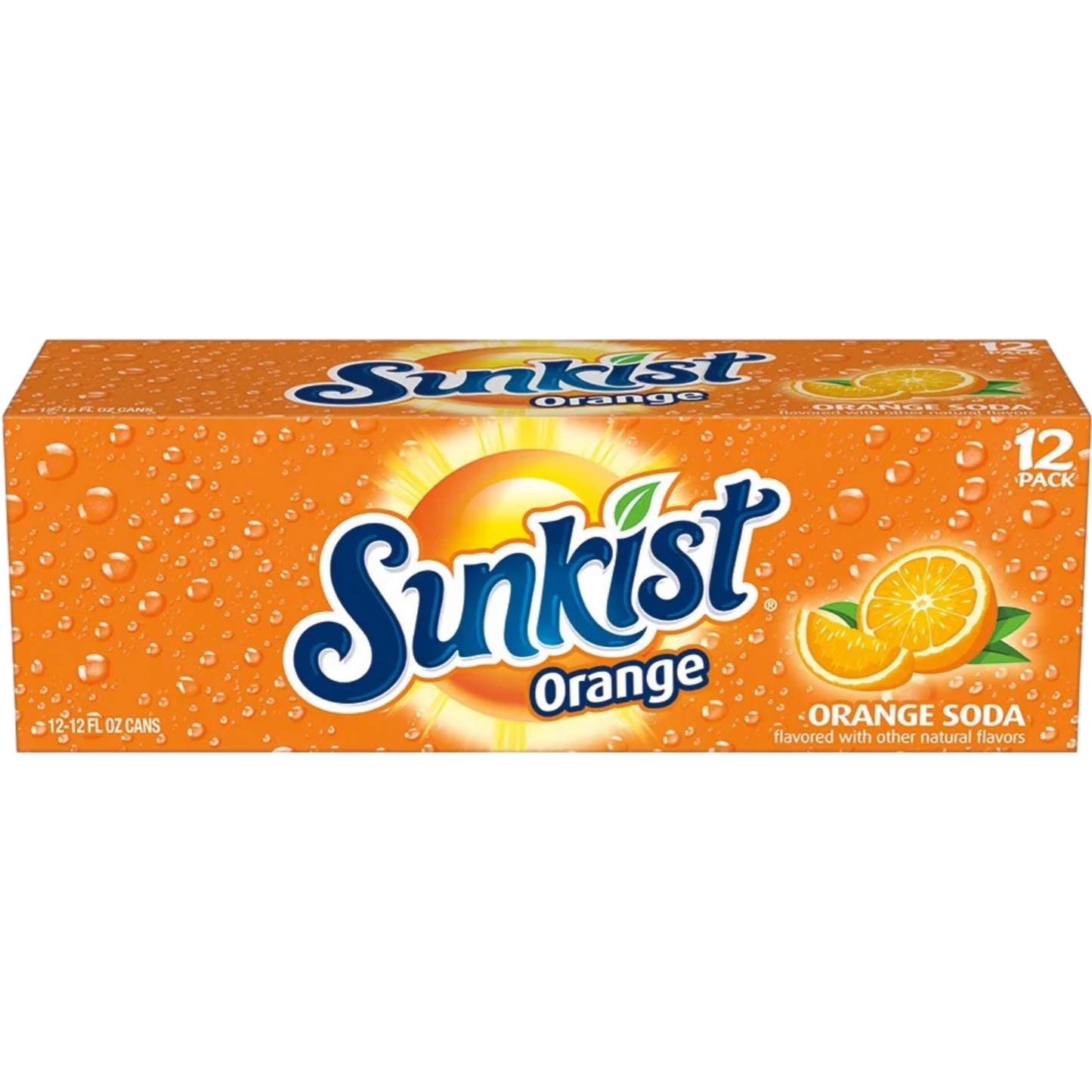 Sunkist Orange Soda Pop, 12 Pack of 12oz Cans