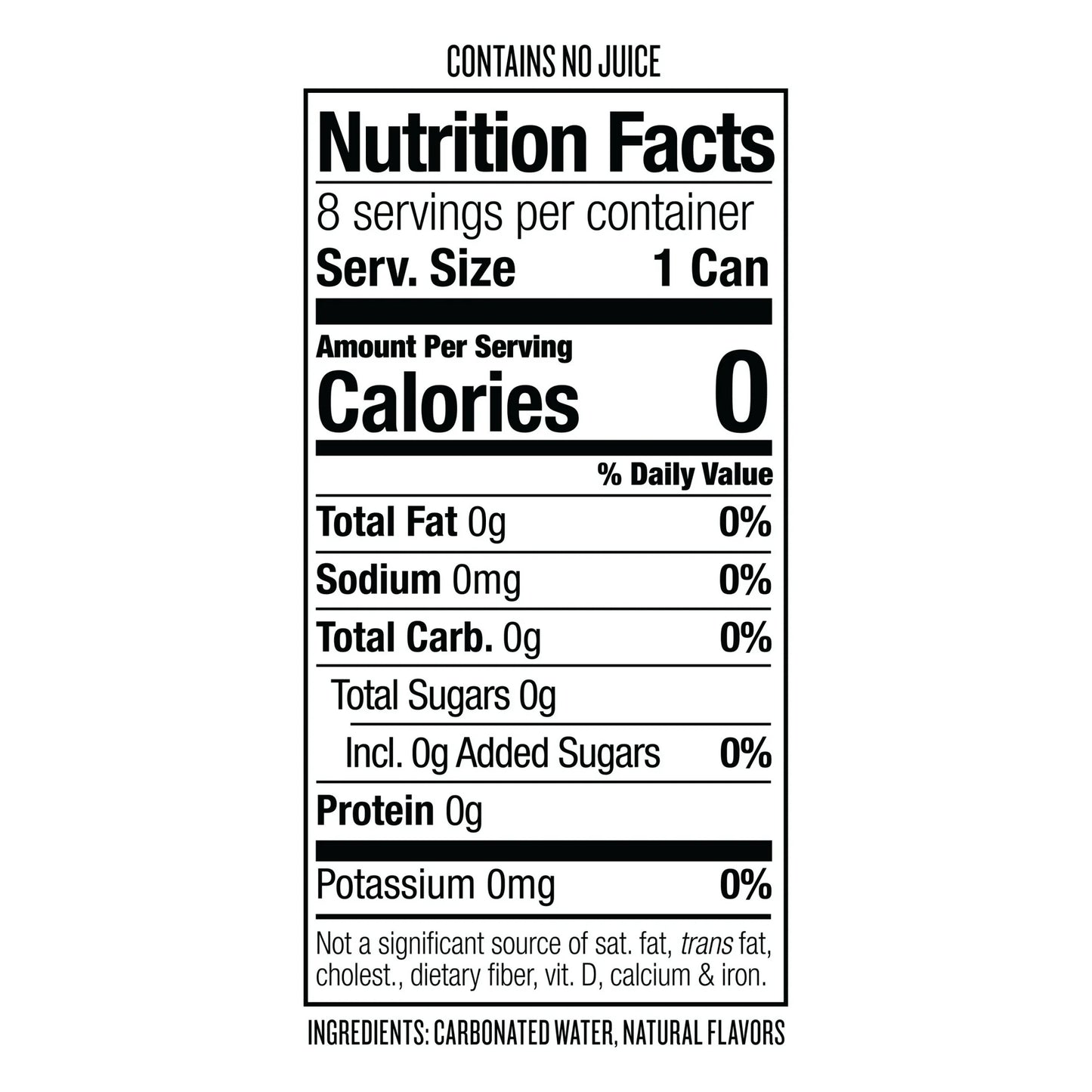 Polar Zero Calorie Cranberry Lime Sparkling Seltzer Water, 8 Pack of 12oz Cans