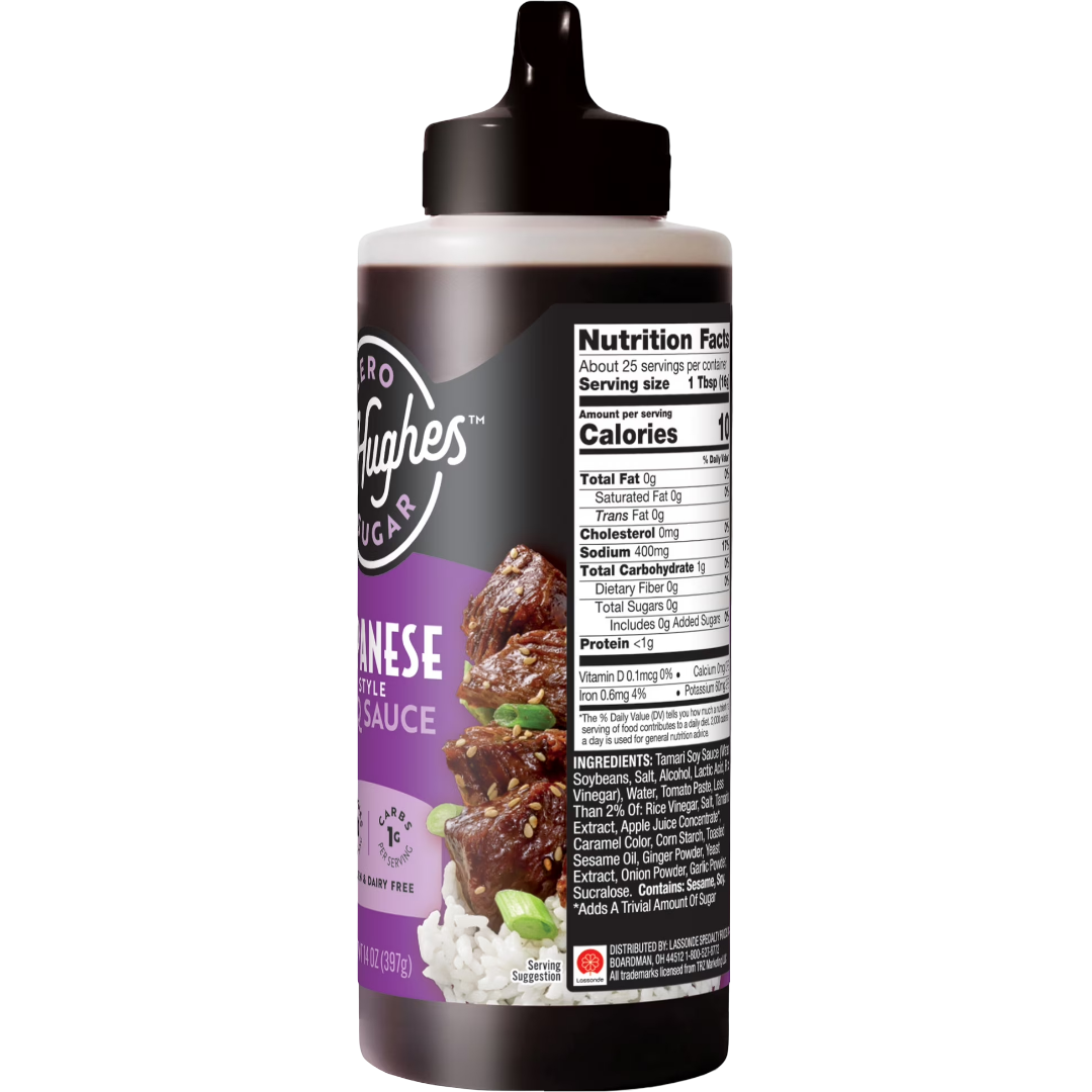G Hughes Zero Sugar Japanese Style BBQ Sauce, 14 oz