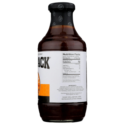 Rib Rack Hot Honey BBQ Sauce, 19oz