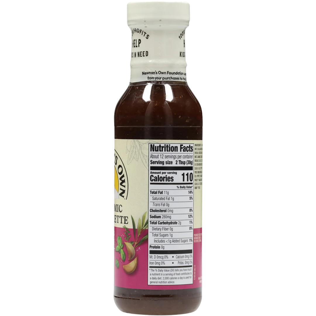 Newman's Own Balsamic Vinaigrette Dressing, 12 fl oz