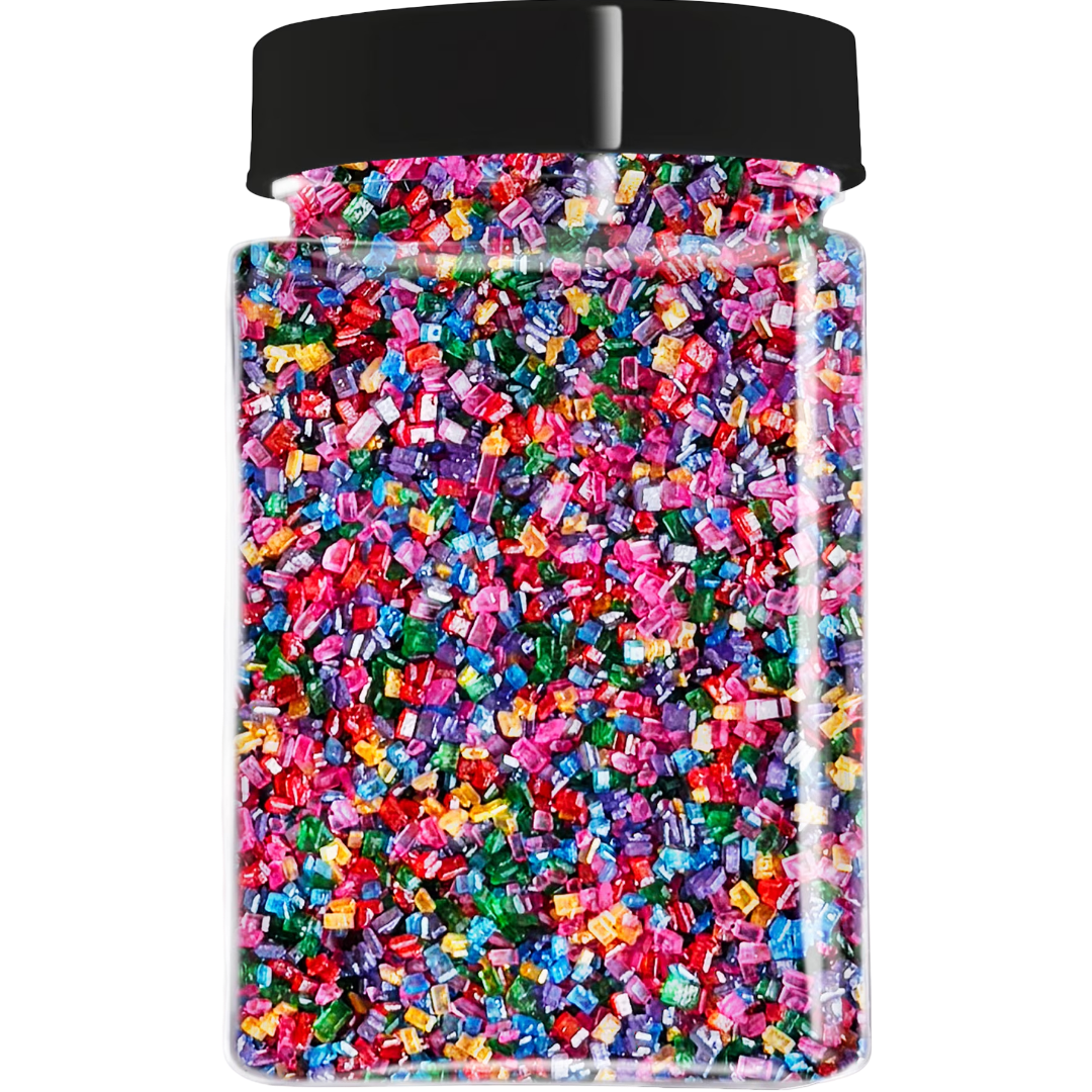 Fancy Sprinkles Rainbow Prism Sugar Dessert Sprinkles, 3 oz