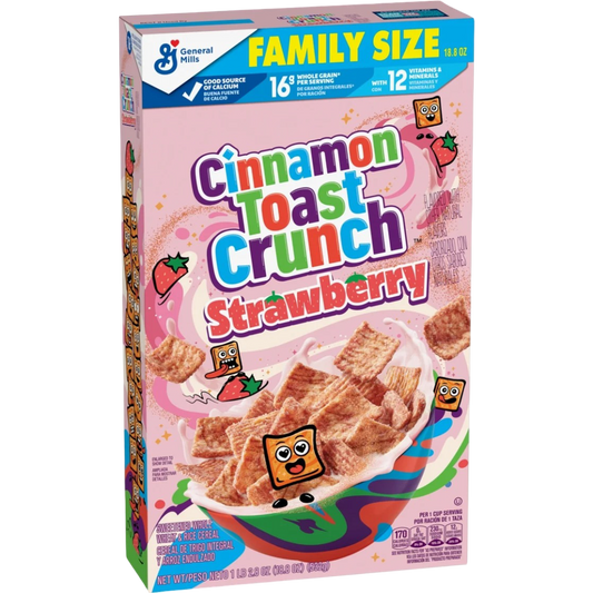 Cinnamon Toast Crunch Strawberry Family Size Cereal, 18.8 oz