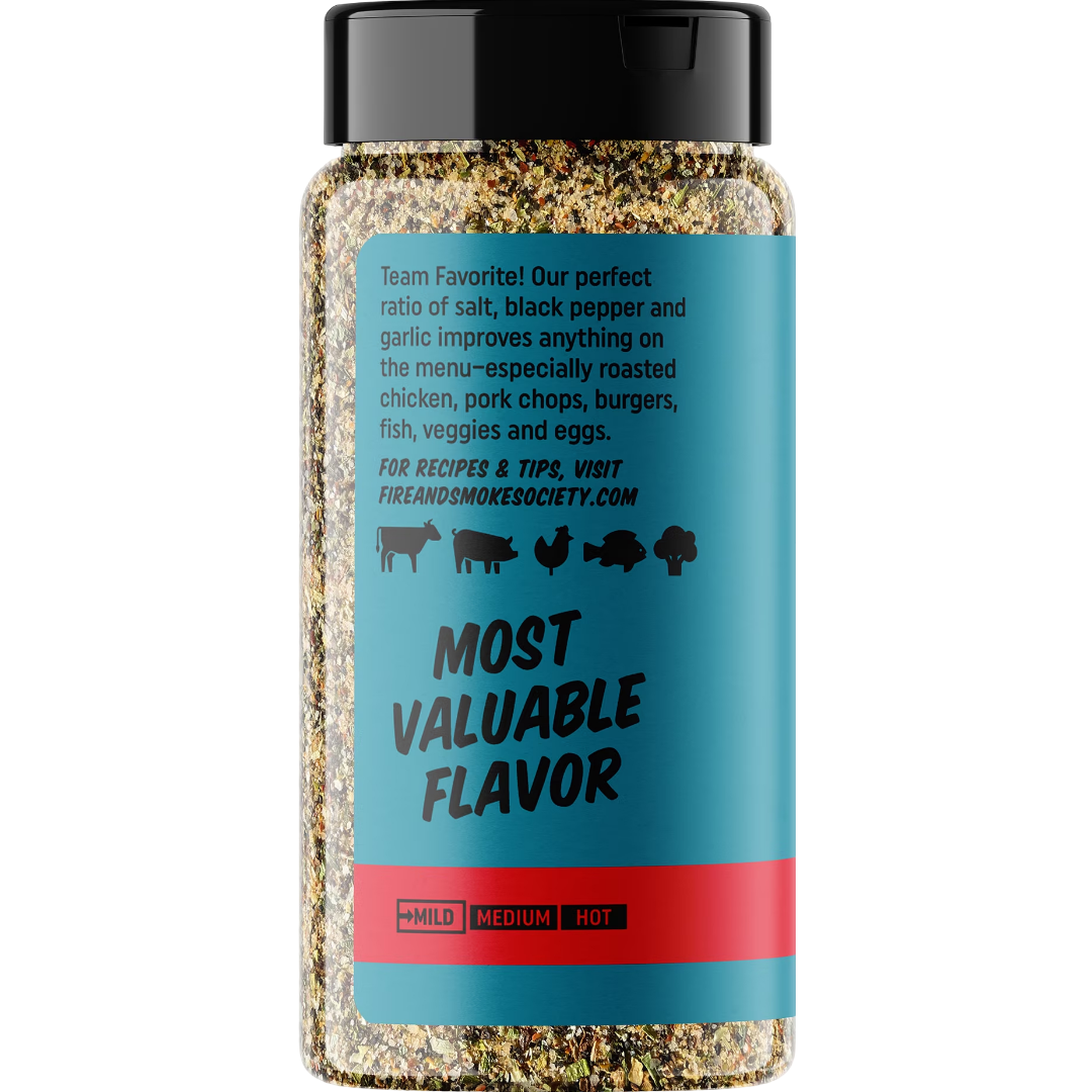 Fire & Smoke Society The Go-To All Purpose Seasoning, 7.5 oz