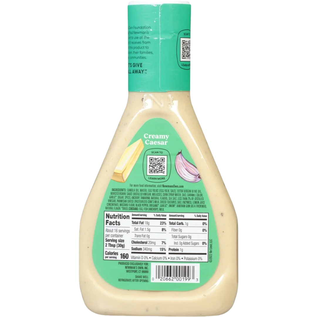 Newman's Own Creamy Caesar Salad Dressing, 16 fl oz