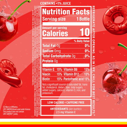 Sparkling Ice Life Savers Wild Cherry Sparkling Water 17 fl oz