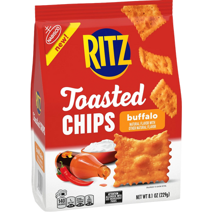 RITZ Toasted Chips Buffalo Crackers, 8.1 oz