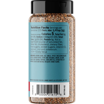 Fire & Smoke Society Mayor of Rubtown Barbecue Seasoning Rub, 7.6 oz